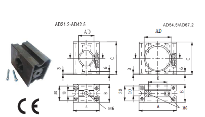 Plastik Heavy-Duty Tubing Clamp