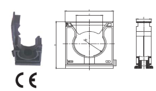 Tubing Clamp Nrog Cap