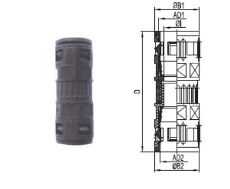 I-Plastic Tubing Coupling